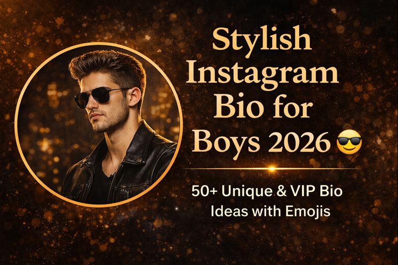 [50+Best] Stylish Bio for Instagram for Boy – Attitude & Stylish Vip Bio 2026