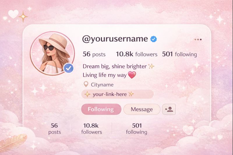 2 Line Stylish Bio for Instagram for Girl