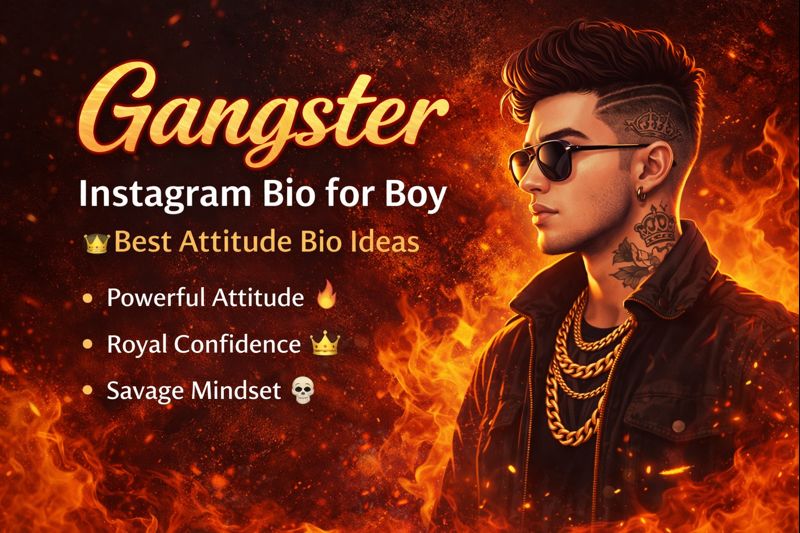 Gangster Instagram Bio for Boy | Gangster Instagram Bio in English 2026